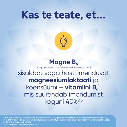 MAGNE B6 KAETUD TBL 5MG+470MG N60 - Tootepilt 4