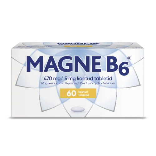 Product image of MAGNE B6 KAETUD TBL 5MG+470MG N60