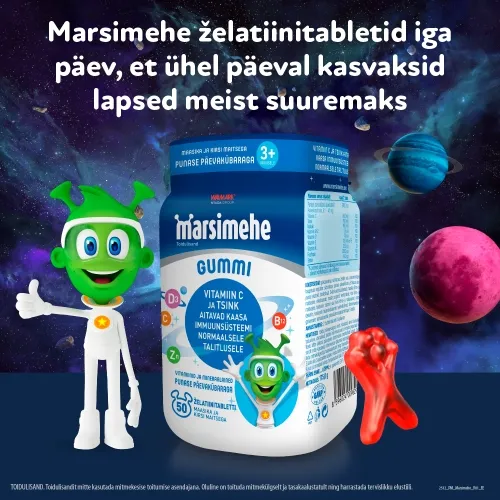MARSIMEHE GUMMI PUNASE PÄEVAKÜBARAGA N50 - Tootepilt 2