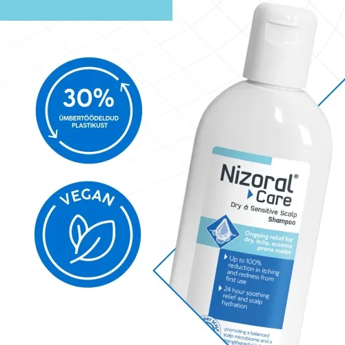 NIZORAL CARE SHAMPOON KUIVALE JA TUNDLIKULE PEANAHALE 200ML - Tootepilt 8