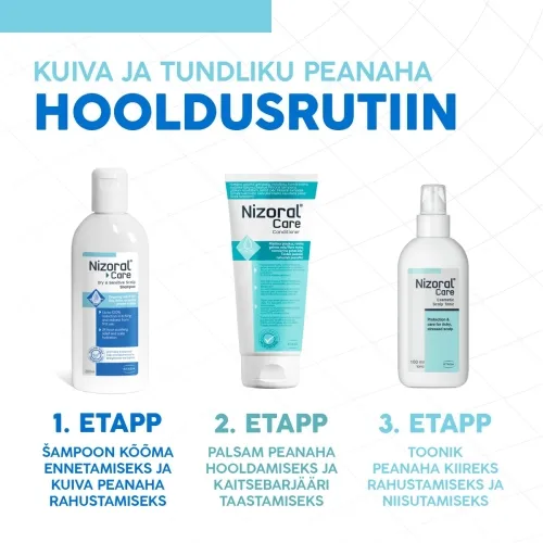 NIZORAL CARE SHAMPOON KUIVALE JA TUNDLIKULE PEANAHALE 200ML - Tootepilt 9