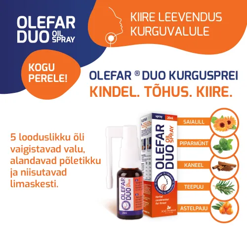 OLEFAR DUO KURGUPIHUSTI 20ML - Tootepilt 2