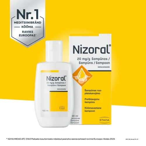 NIZORAL SHAMPOON 20MG/G 60ML - Tootepilt 1