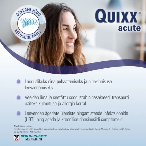 QUIXX ACUTE NASAL SPRAY 100ML - Tootepilt 3