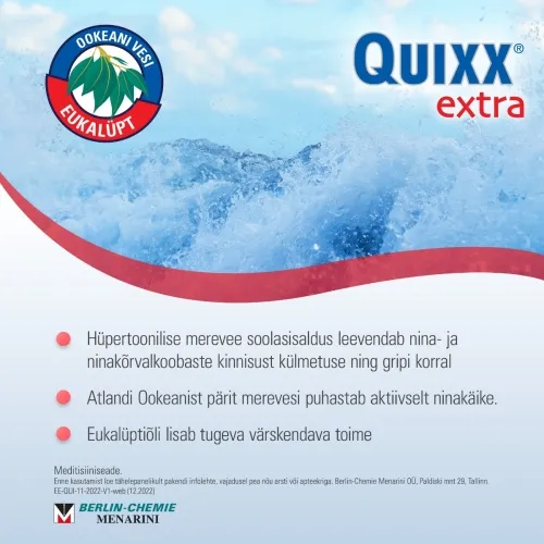 QUIXX EXTRA NASAL SPRAY 30ML HÜPERTOONILINE - Tootepilt 3
