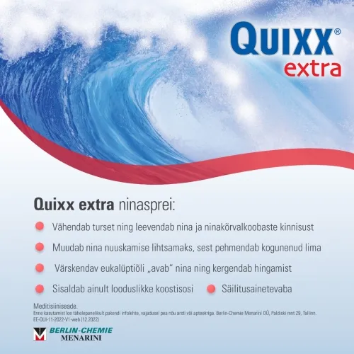 QUIXX EXTRA NASAL SPRAY 30ML HÜPERTOONILINE - Tootepilt 4