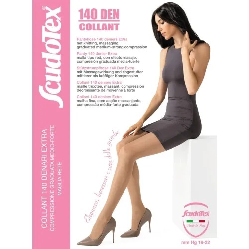 SCUDOTEX SUKKPÜKSID 140DEN T5 NERO - Tootepilt 1