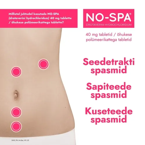 NO-SPA TBL 40MG N24 - Tootepilt 1