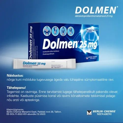 DOLMEN SUUKAUDNE LAHUS KOTIKESES 25MG N10 - Tootepilt 4