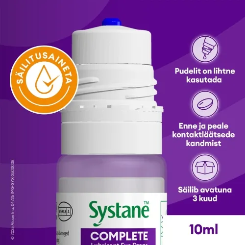 SYSTANE COMPLETE NIISUTAVAD SILMATILGAD SÄILITUSAINETA 10ML - Tootepilt 1