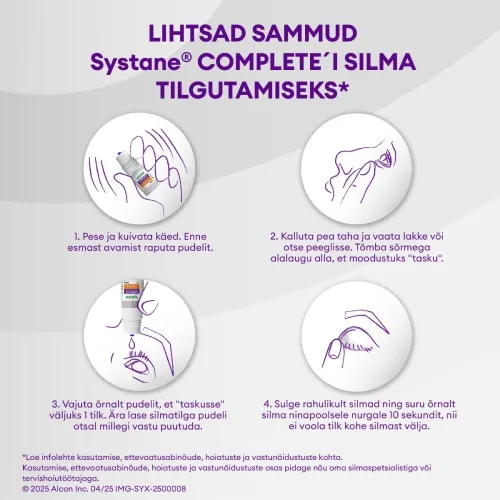 SYSTANE COMPLETE NIISUTAVAD SILMATILGAD SÄILITUSAINETA 10ML - Tootepilt 6