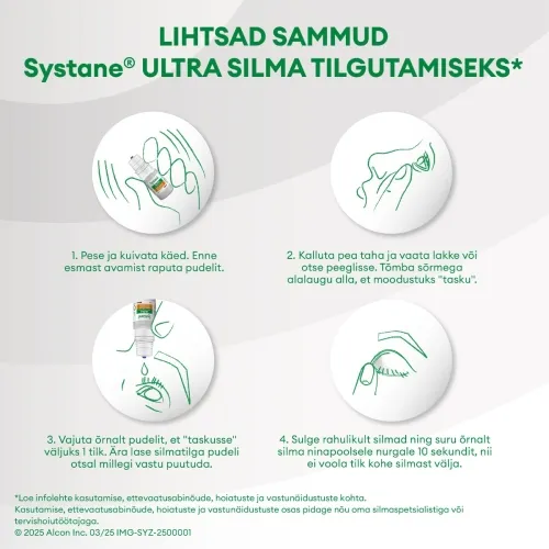 SYSTANE ULTRA SÄILITUSAINETA NIISUTAVAD SILMATILGAD 10ML - Tootepilt 5