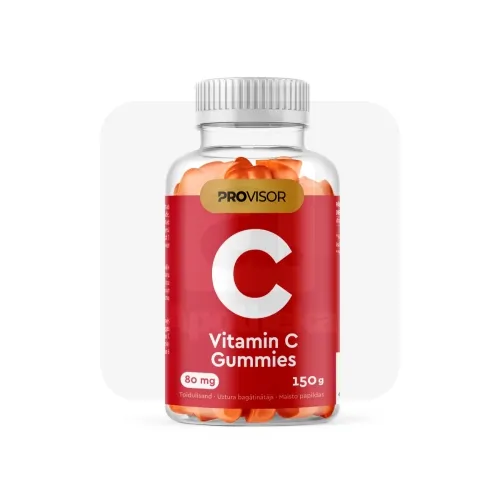 PROVISOR VITAMIIN C KUMMIKOMMID 80MG N60