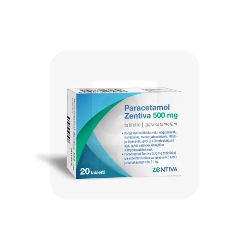 PARACETAMOL ZENTIVA TBL 500MG N20