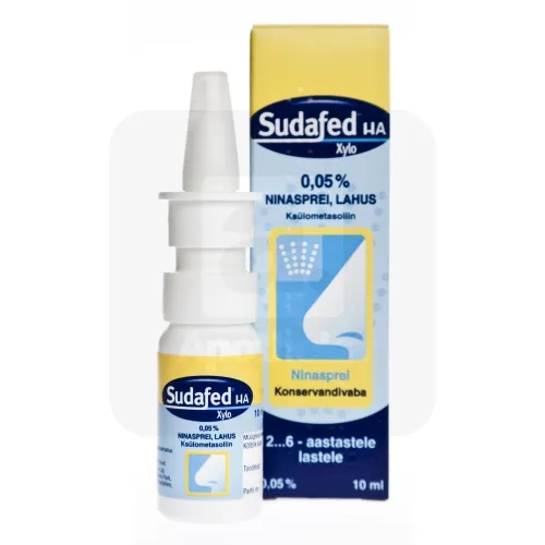 SUDAFED HA XYLO NINASPREI 0,5MG/ML 10ML