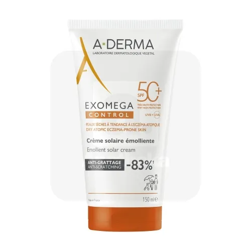 A-DERMA EXOMEGA EMOLLIENT PÄIKESEKAITSEKREEM 150ML