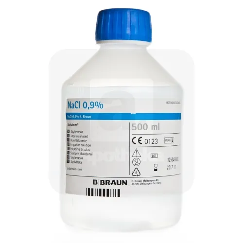 NATRII CHLORIDUM SOL 0,9% 500ML (LOPUTUSLAHUS) (B.B.)