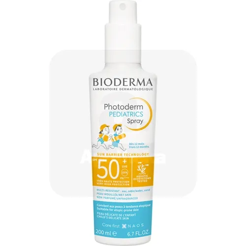 BIODERMA PHOTODERM PÄIKESEKAITSESPREI LASTELE SPF50+ 200ML