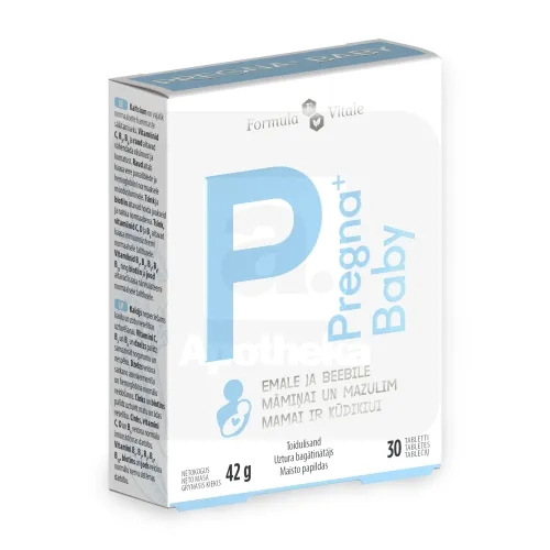 FORMULA VITALE PREGNA+ BABY TBL N30 UUS