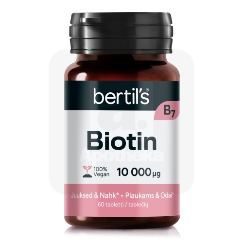 BERTILS BIOTIN TBL 10000 MCG N60