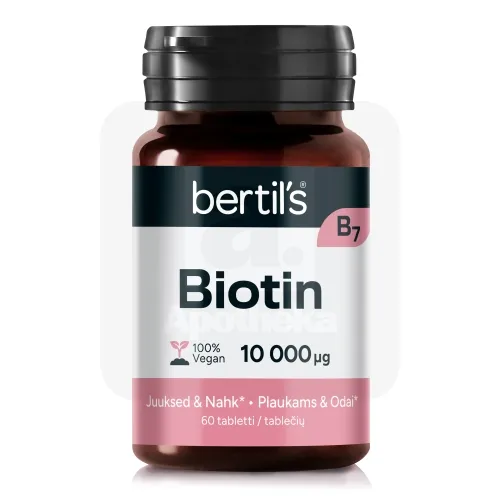 BERTILS BIOTIN TBL 10000 MCG N60