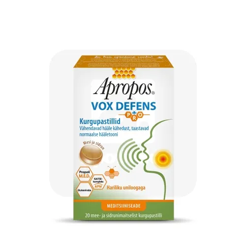 APROPOS VOX DEFENS PASTILLID MESI JA SIDRUN N20