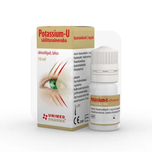 POTASSIUM-U SÄILITUSAINEVABA SILMATILGAD 2MG/ML 10ML