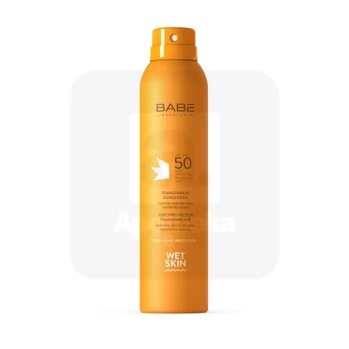 BABE PÄIKESEKAITSEAEROSOOL SPF50 VEEKINDEL 200ML