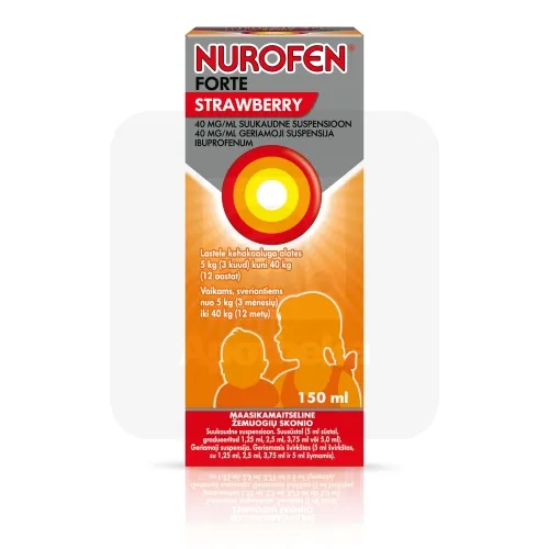 NUROFEN FORTE STRAWBERRY SUUKAUDNE SUSP 40MG/ML 150ML