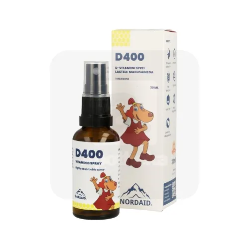 NORDAID D-VITAMIIN SUUKAUDNE SPREI 10MCG 30ML