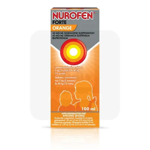 NUROFEN FORTE ORANGE SUUKAUDNE SUSP 40MG/ML 100ML