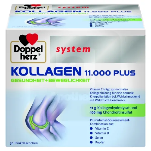 DOPPELHERZ SYSTEM KOLLAGEN 11.000 PLUS N30 SUUKAUDNE LAHUS AMPULLIS