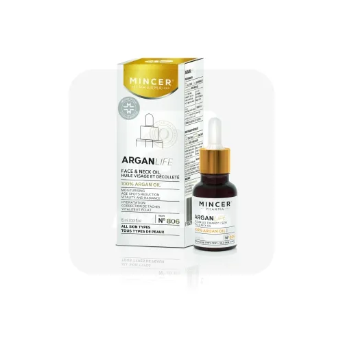 MINCER PHARMA ARGAN LIFE ARGAANIAÕLI NÄOLE JA KAELALE 15ML