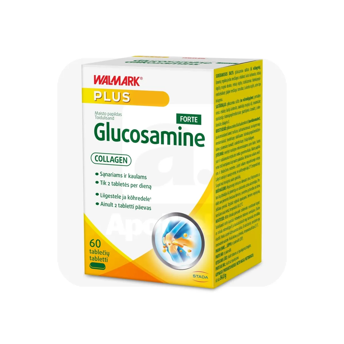 WALMARK GLUCOSAMINE+COLLAGEN FORTE TBL N60 - Tootepilt