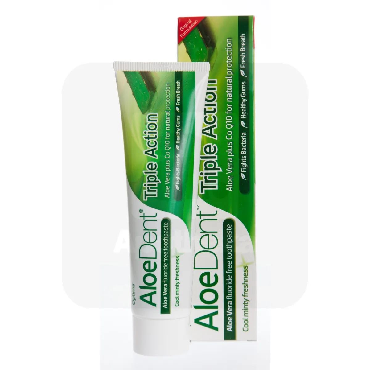 ALOE DENT HAMBAPASTA Q10 JA TEEPUUÕLI 100ML - Tootepilt