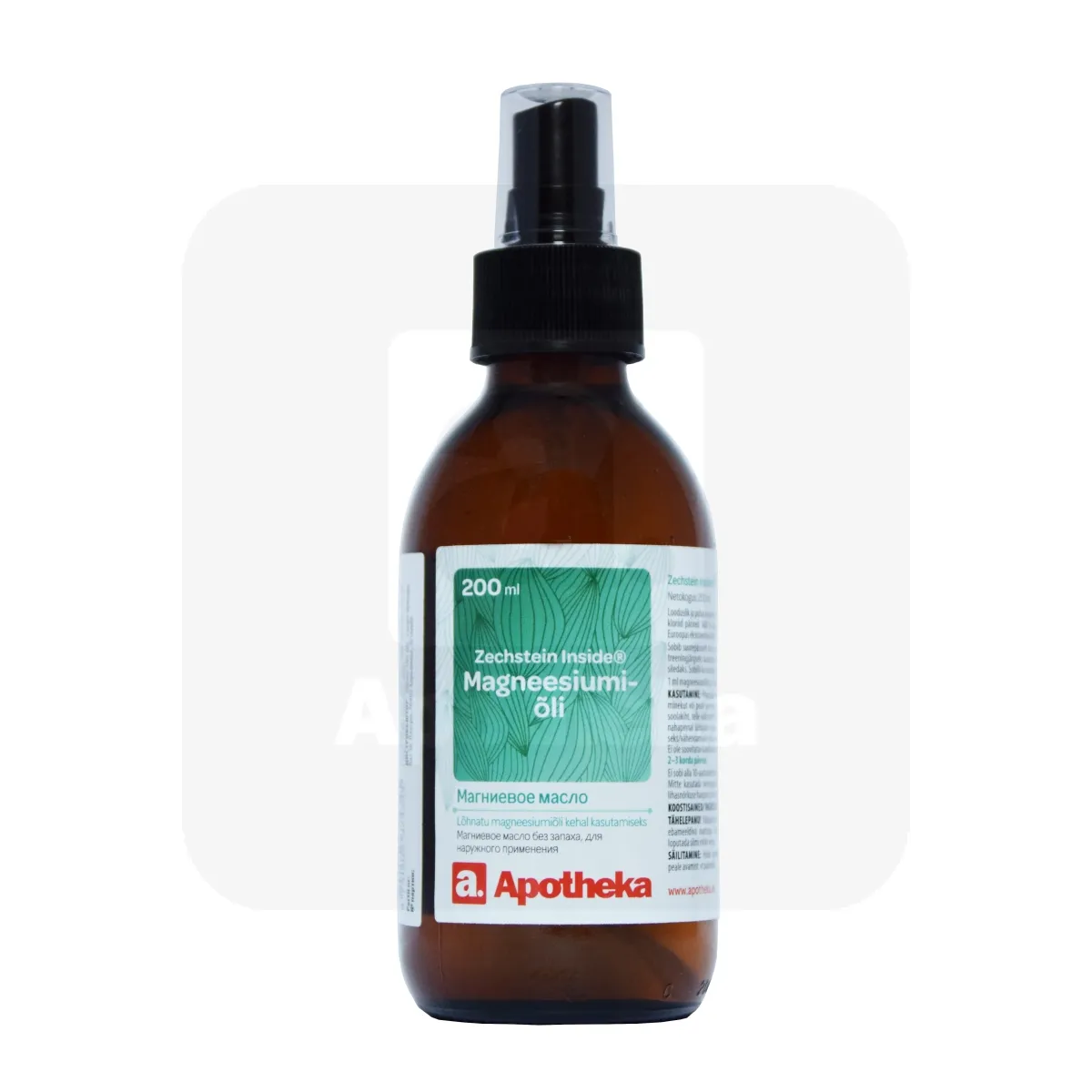 A. ZECHSTEIN INSIDE MAGNEESIUMIÕLI SPREI 200ML - Tootepilt 1