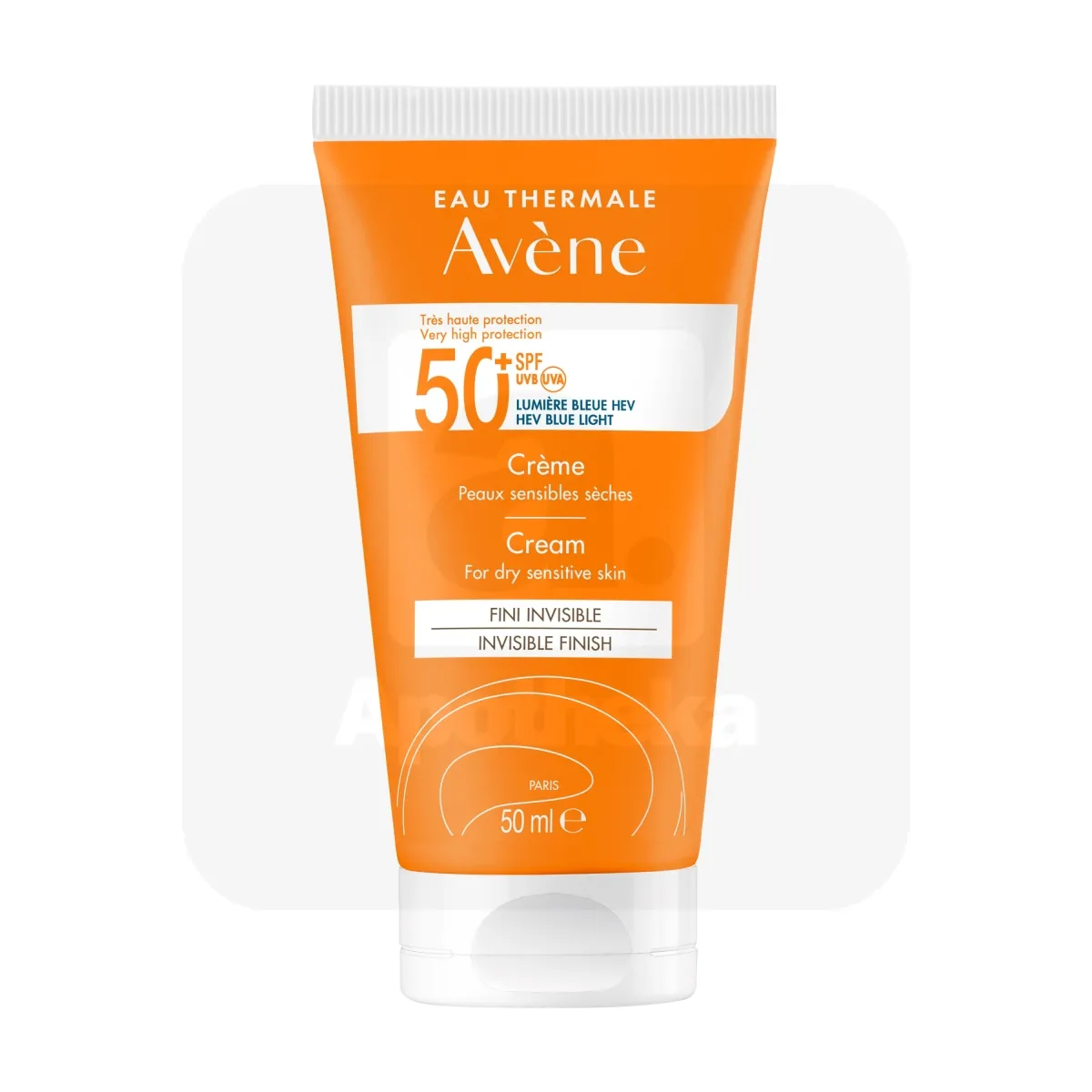 AVENE SUN PÄIKESEKAITSEKREEM SPF50+ KUIVALE NAHALE 50ML - Tootepilt 1