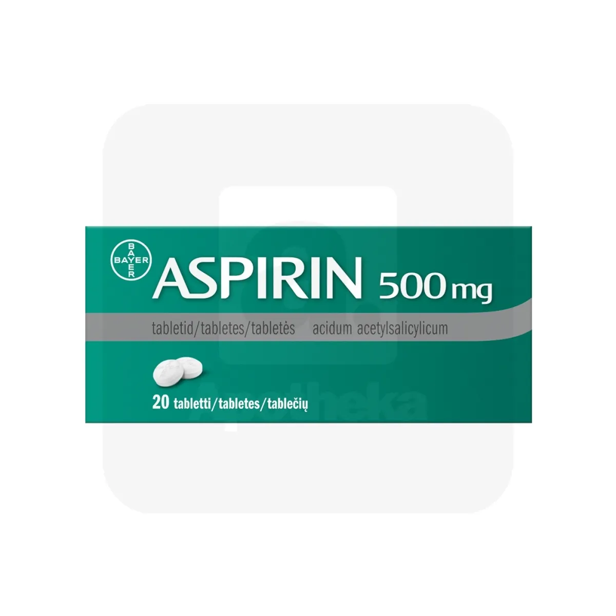 ASPIRIN TBL 500MG N20 - Tootepilt