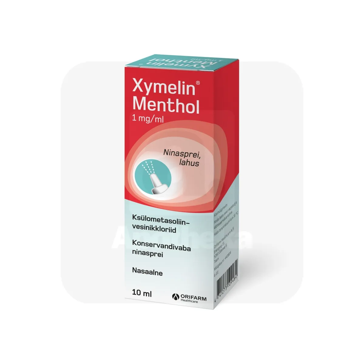 XYMELIN MENTHOL NINASPREI,LAHUS 1MG/ML 10ML N1 - Tootepilt