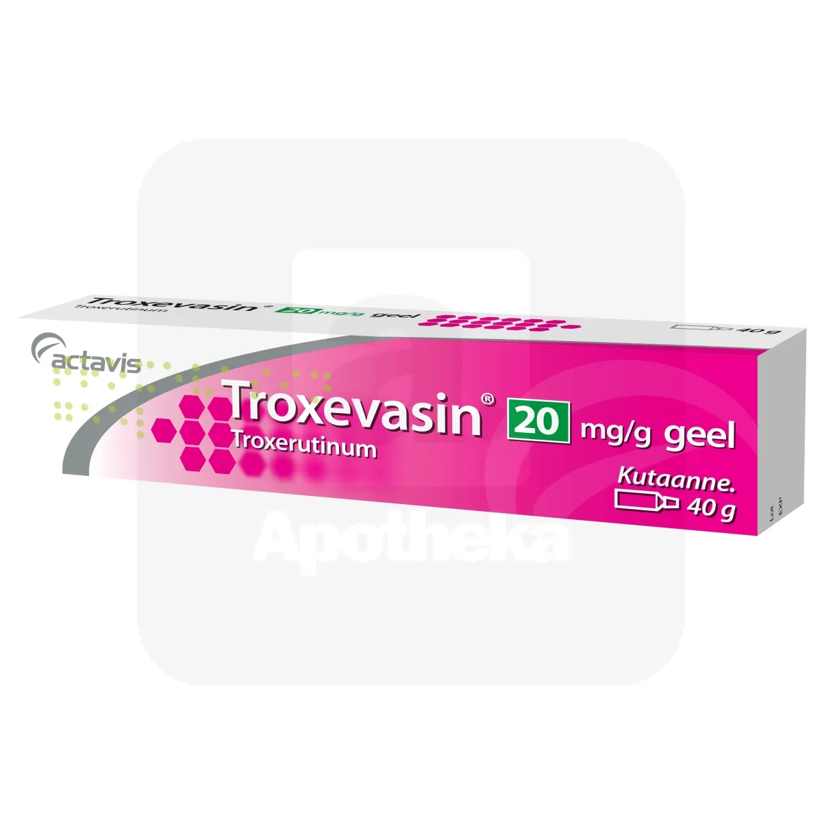 TROXEVASIN GEEL 20MG/G 40G - Tootepilt
