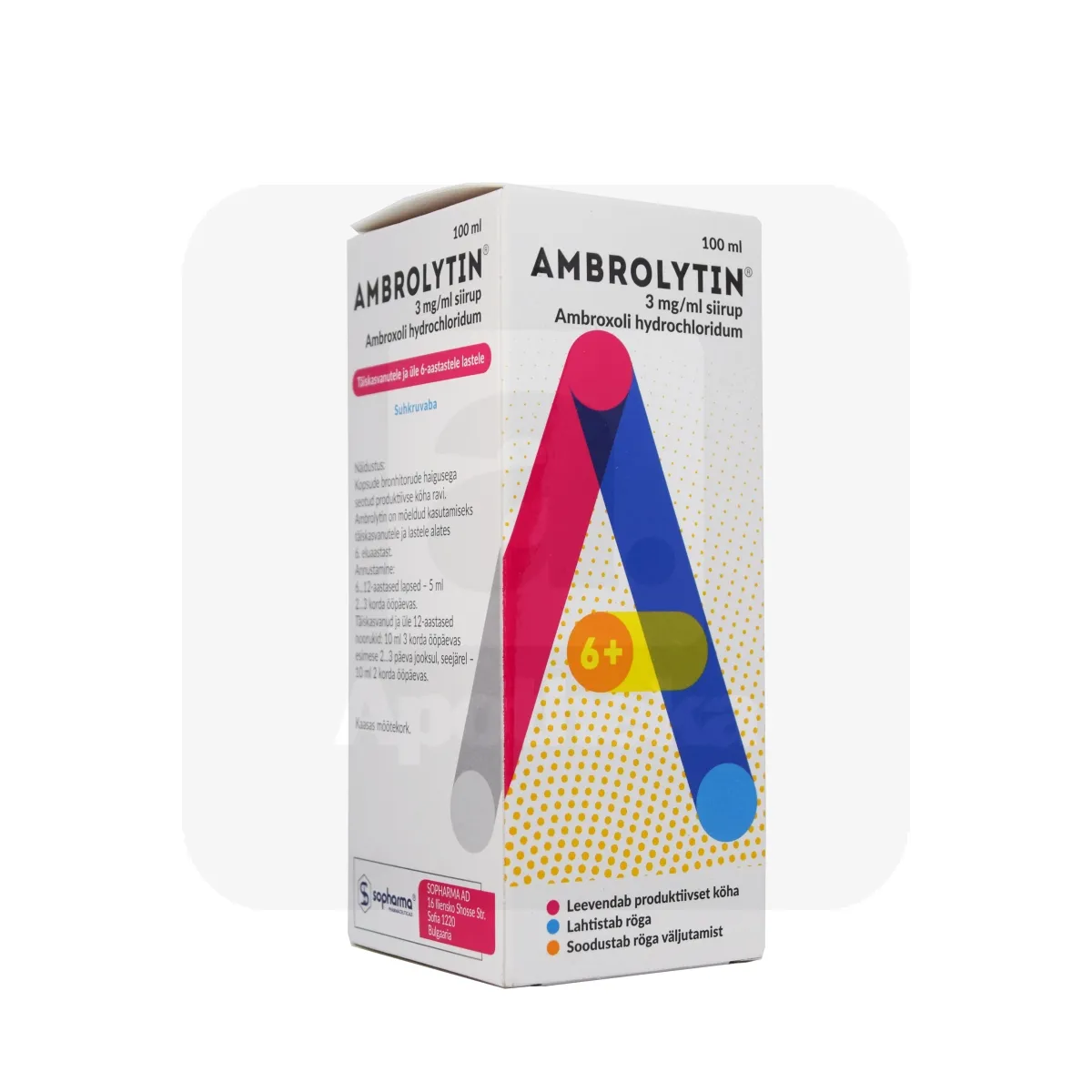 AMBROLYTIN SIIRUP 3MG/ML 100ML - Tootepilt