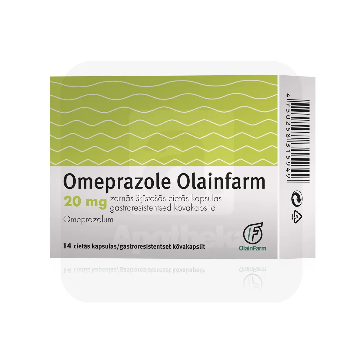 OMEPRAZOLE OLPHA GASTRORESIST KAPSEL 20MG N14 - Tootepilt