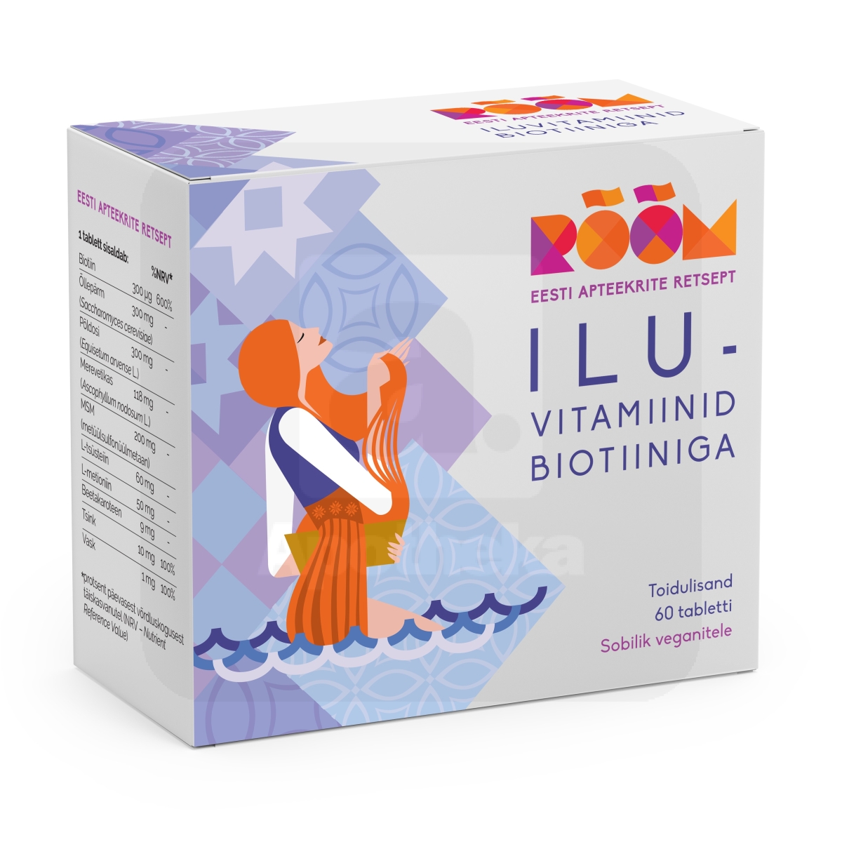 RÕÕM ILUVITAMIINID BIOTIINIGA TBL N60 - Tootepilt 1
