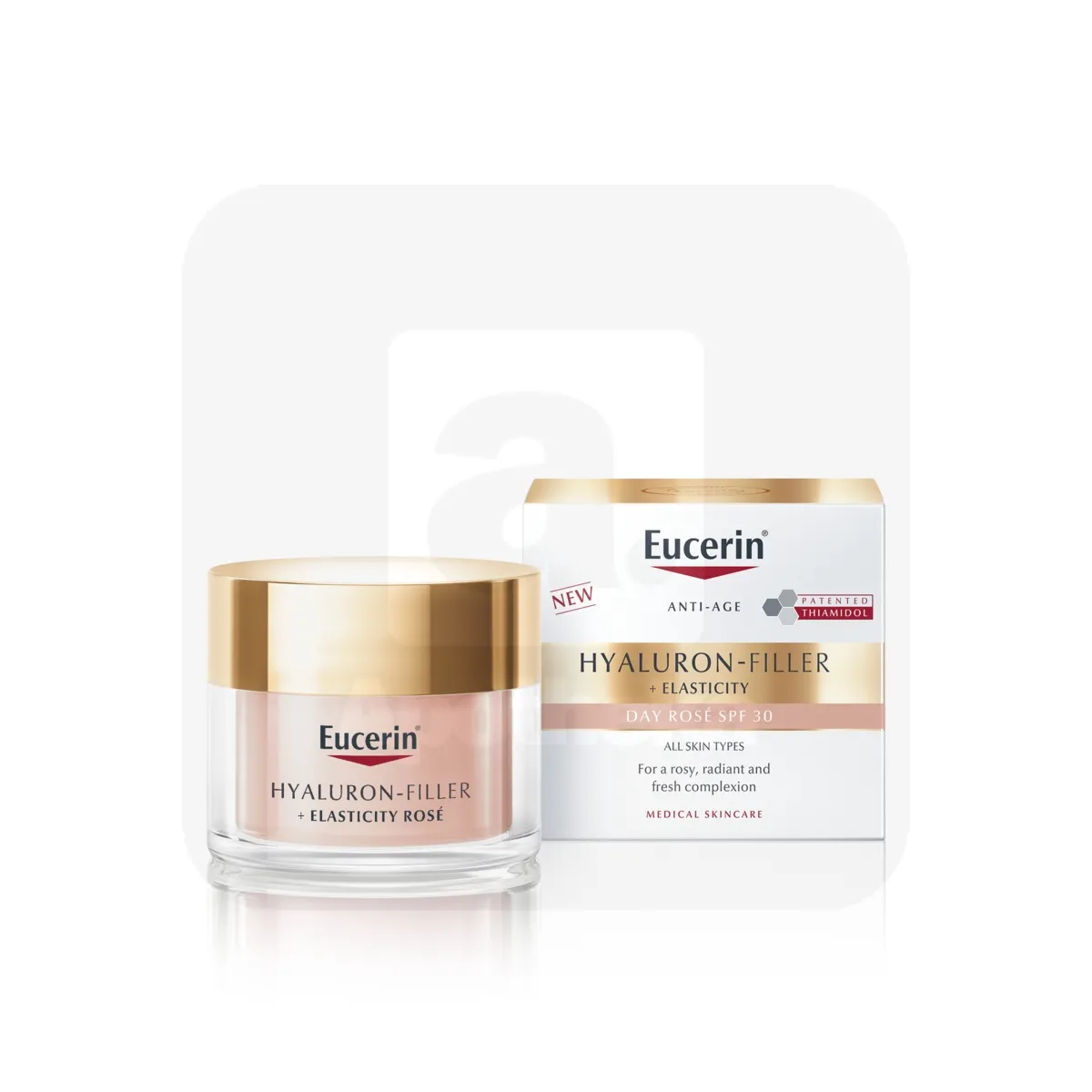 EUCERIN HYALURON FILLER+ELASTICITY ROSE PÄEVAKREEM SPF30 50ML - Tootepilt