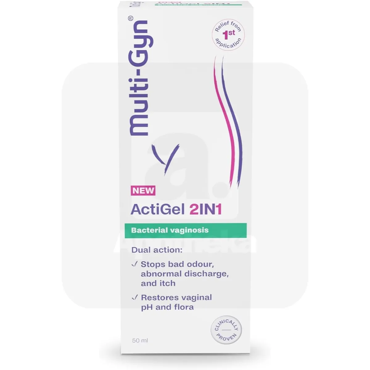 MULTI-GYN ACTIGEL 2IN1 VAGINAALGEEL 50ML - Tootepilt