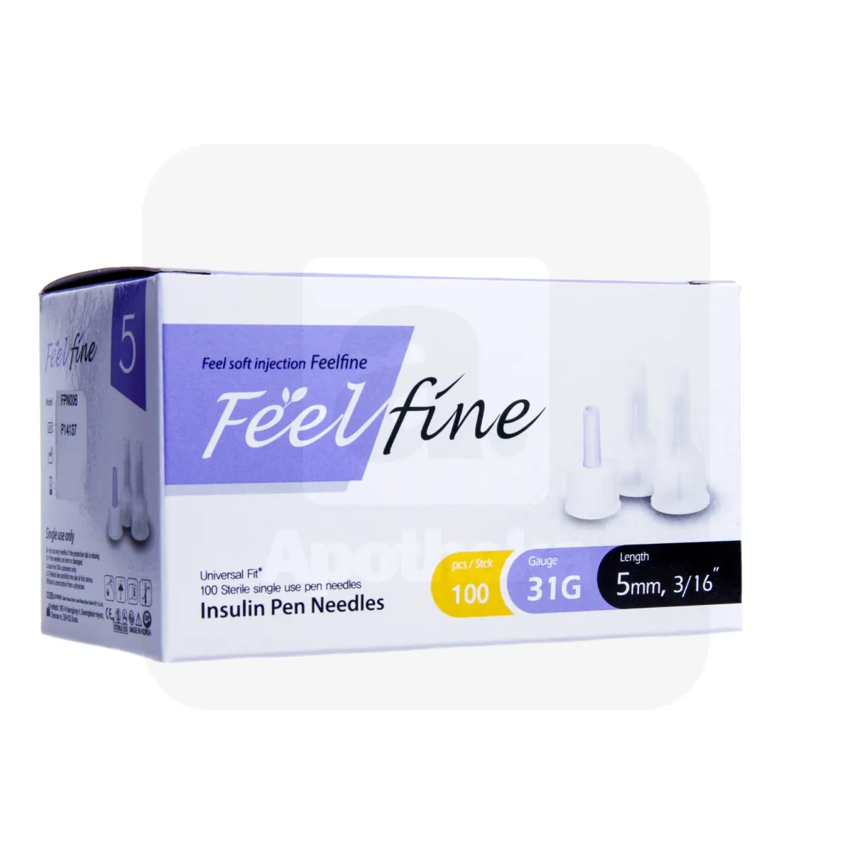 INSULIININÕELAD SMS FEELFINE 31G 5MM N100 - Tootepilt