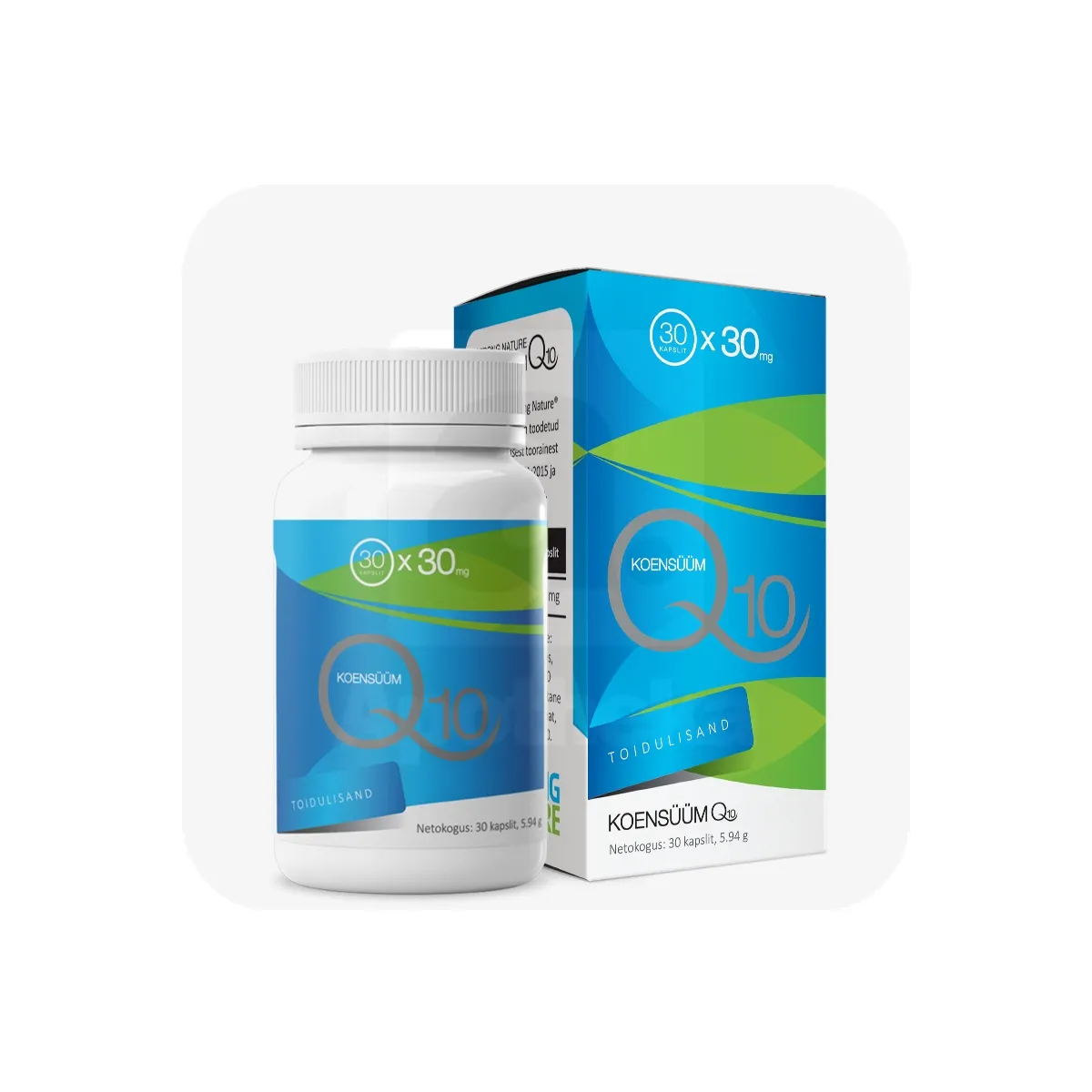 STRONG NATURE KOENSÜÜM Q10 CAPS 30MG N30 - Tootepilt