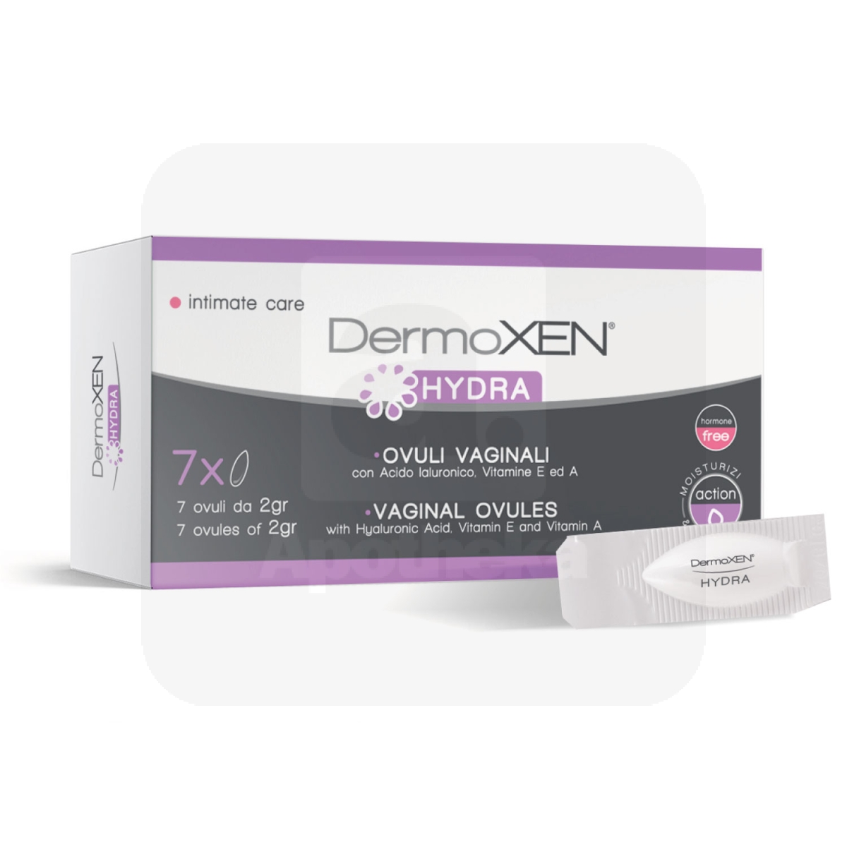 DERMOXEN HYDRA VAGINAALSED OOVULID 2G N7 - Tootepilt