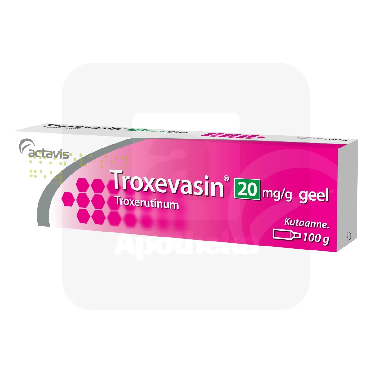 TROXEVASIN GEEL 20MG/G 100G - Tootepilt