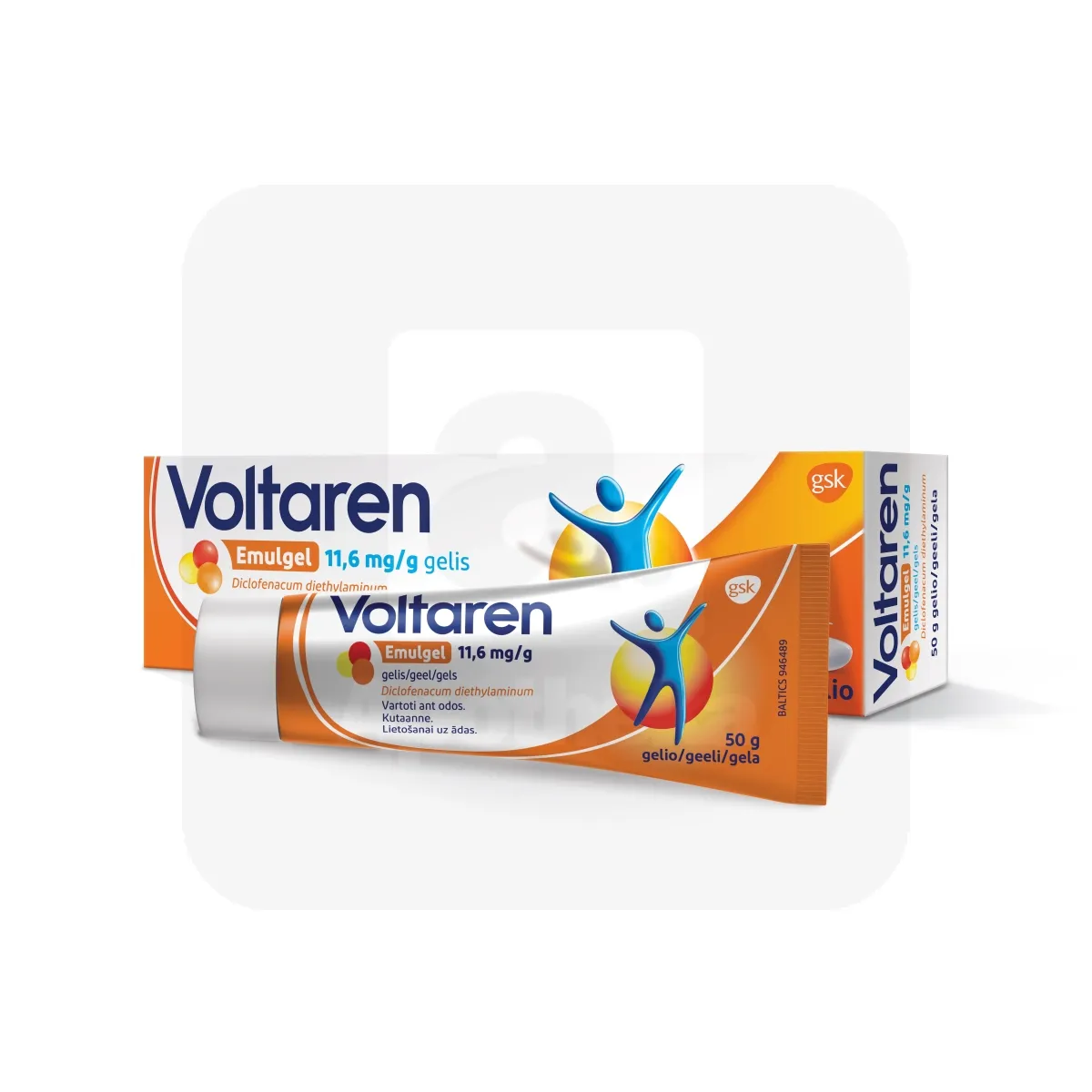 VOLTAREN EMULGEL GEEL 11,6MG/G 50G - Tootepilt